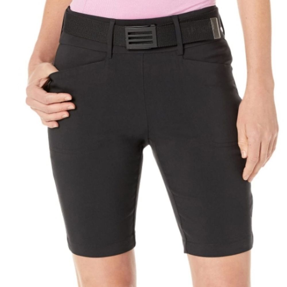 NWT Callaway Bermuda Golf Shorts Truesculpt Pull On Tech Classic Black - Size M